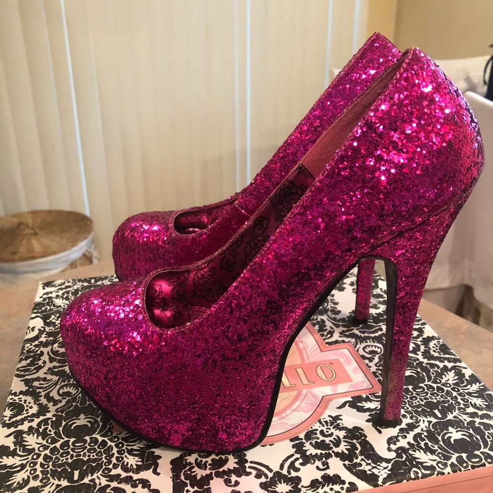 Pink Glitter Pimps by Bordello